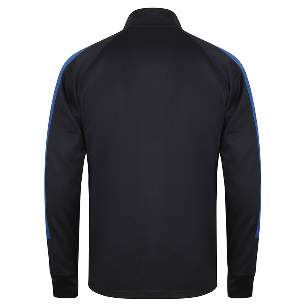 Finden + Hales Men's Navy/Royal Knitted Tracksuit Top