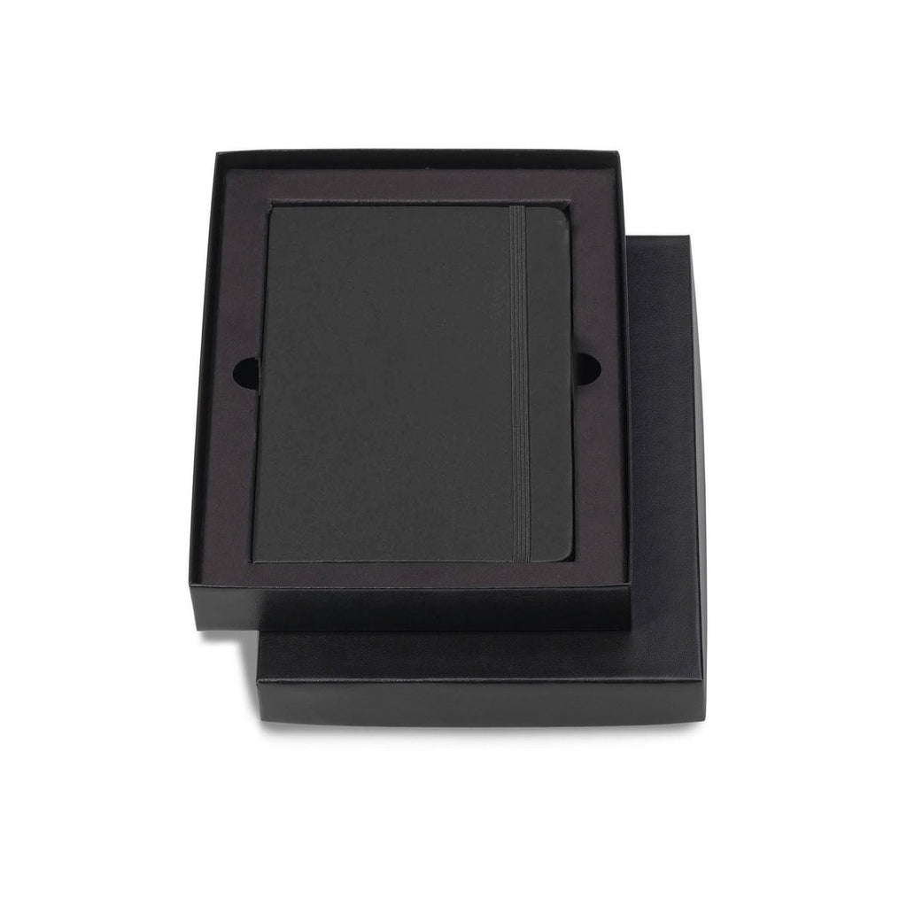 Moleskine Gift Set with Black Hard Cover Squared Large Notebook