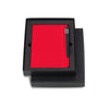 Moleskine Gift Set with Red Hard Cover Squared Large Notebook and Black Pen