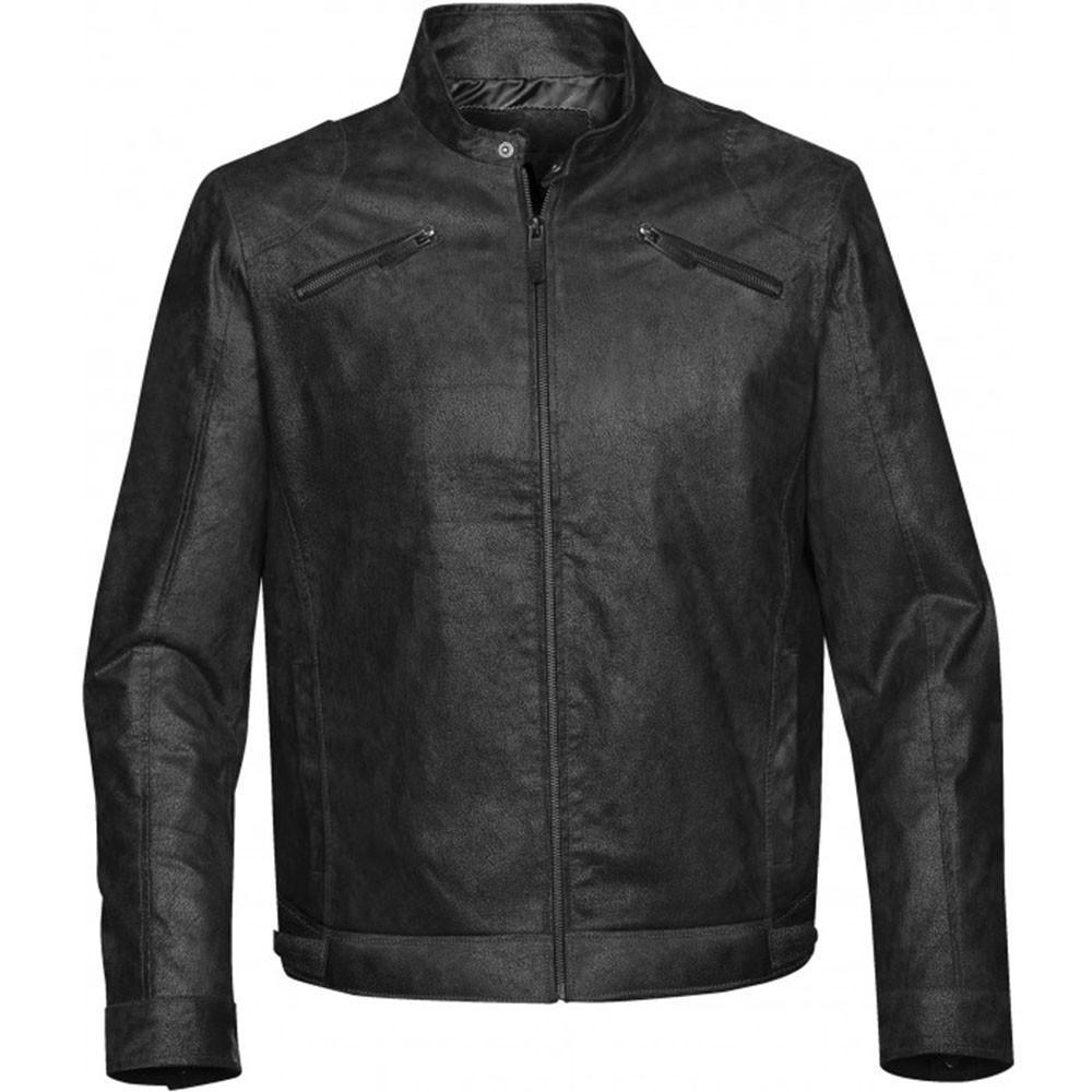 Stormtech Men's Black Rogue Leather Jacket