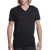 N3200 Next Level Men's Black Premium Fitted Short-Sleeve V-Neck Tee