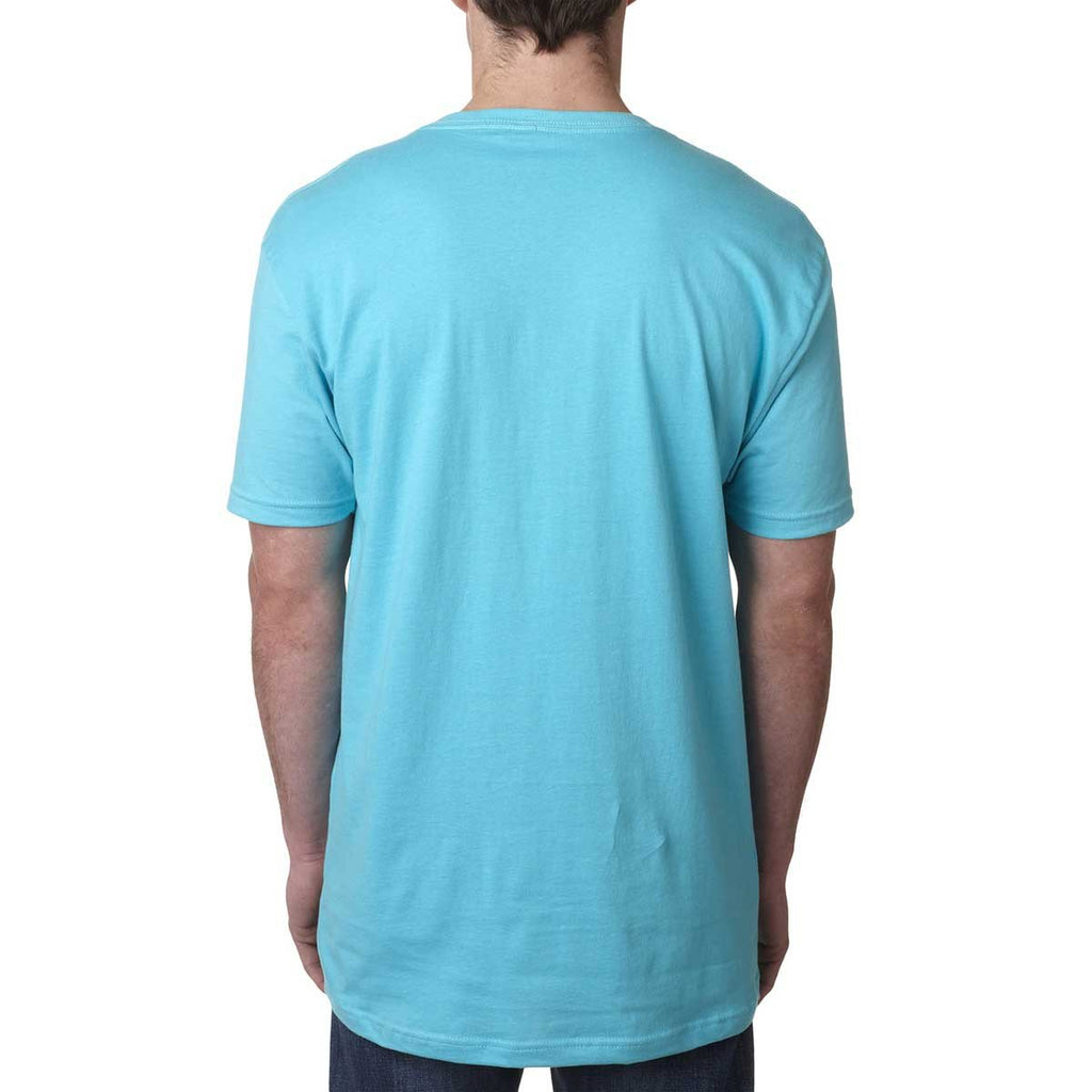 Next Level Men's Tahiti Blue Premium Fitted Short-Sleeve V-Neck Tee