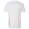 Next Level Men's White Premium Fitted Short-Sleeve V-Neck Tee