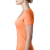 Next Level Women's Neon Heather Orang Scoop Neck Tee