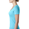 Next Level Women's Tahiti Blue Scoop Neck Tee