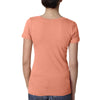 Next Level Women's Light Orange Deep V-Neck Tee