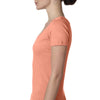 Next Level Women's Light Orange Deep V-Neck Tee