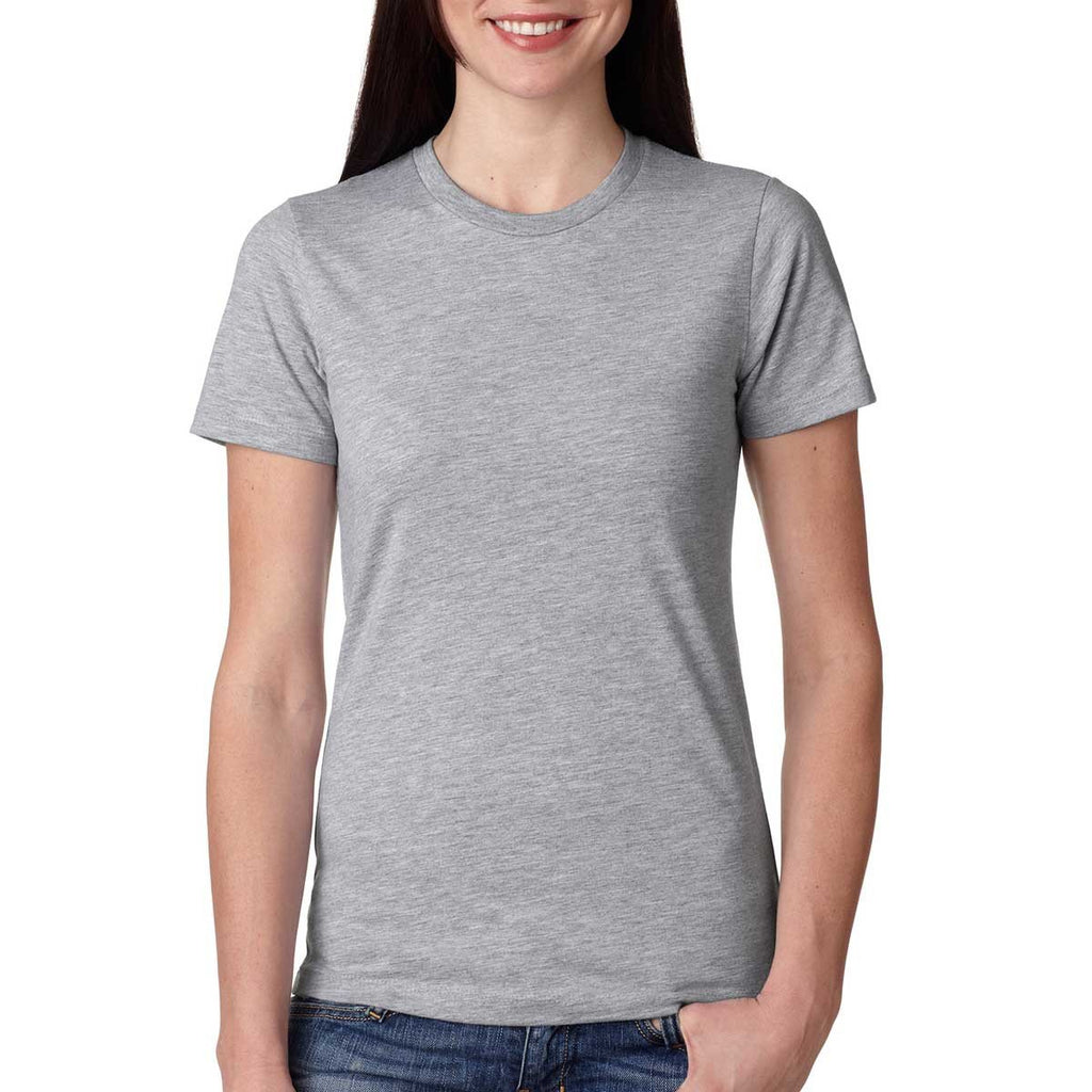 Next Level Women's Heather Grey Boyfriend Tee 