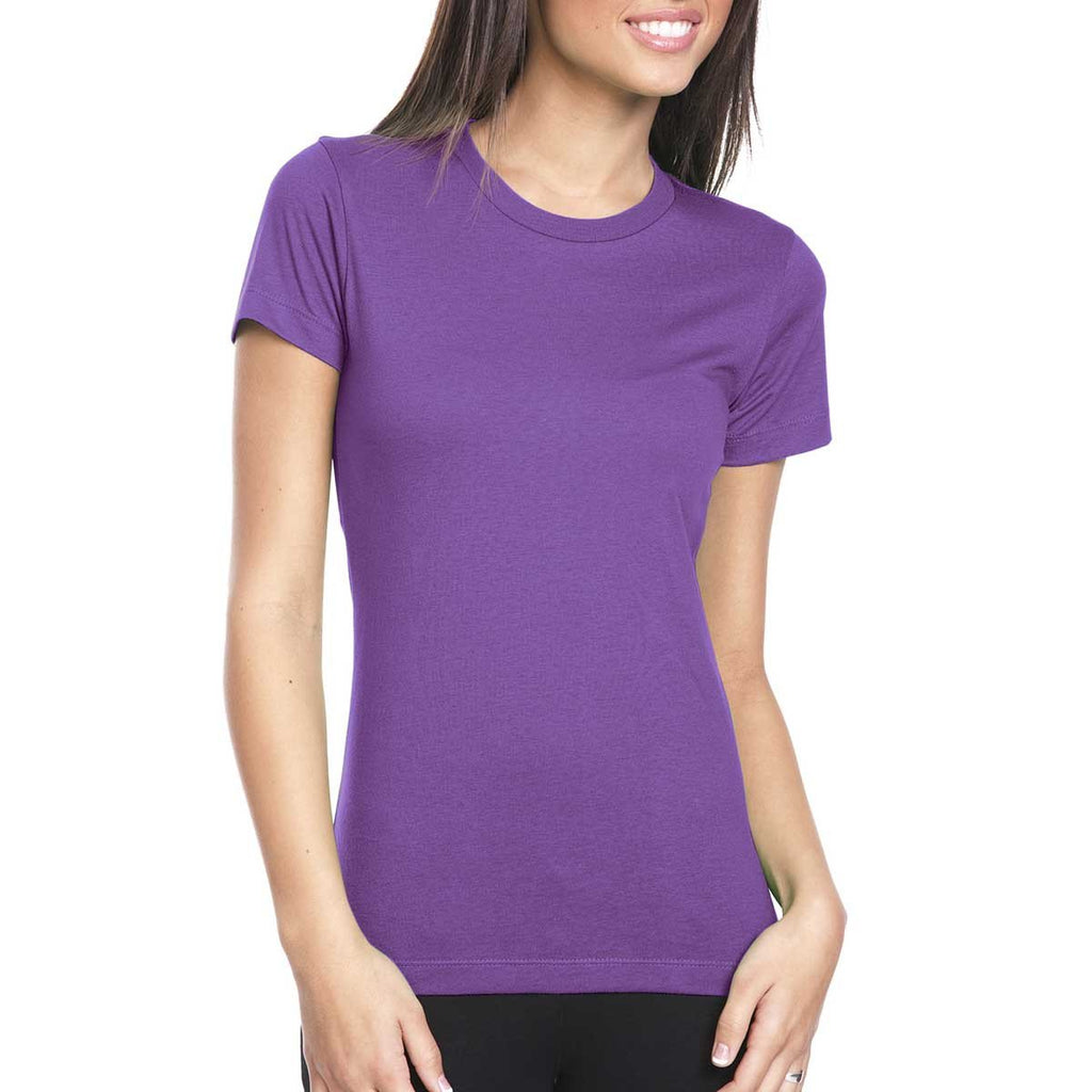 Next Level Women's Purple Berry Boyfriend Tee 
