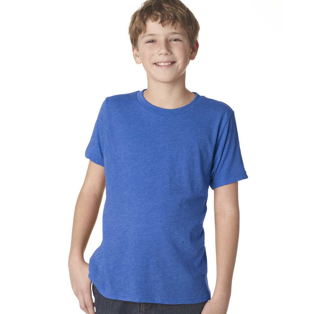 Next Level Boy's Vintage Royal Triblend Crew Tee