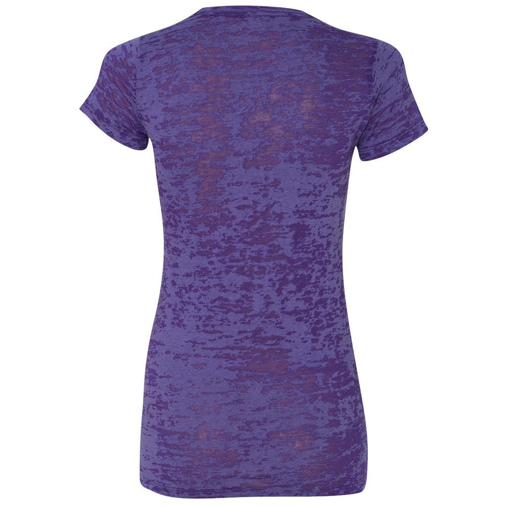 Next Level Women's Purple Rush Burnout Tee