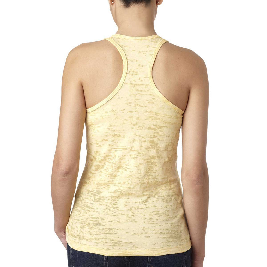 Next Level Women's Banana Cream Burnout Racerback Tank