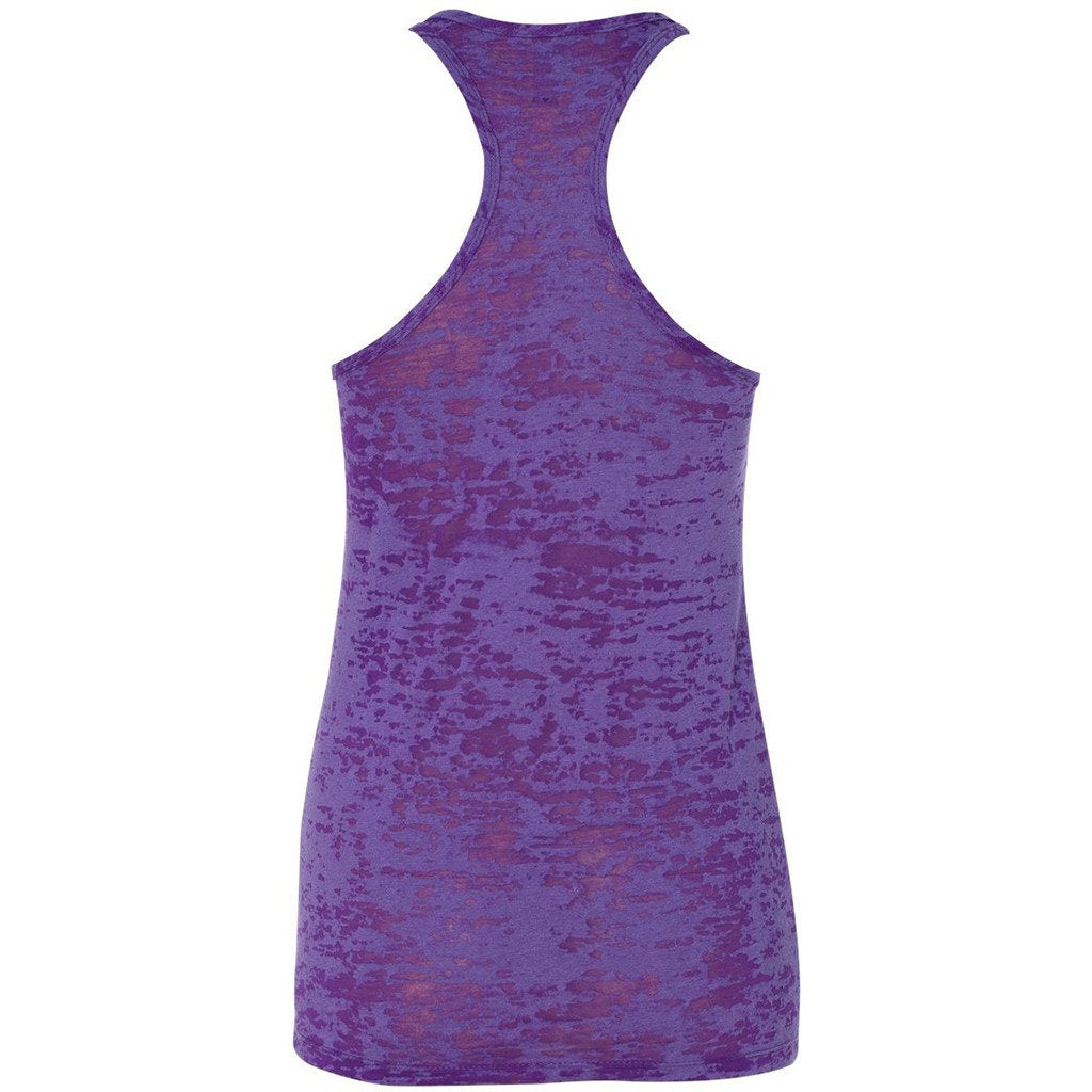 Next Level Women's Purple Rush Burnout Racerback Tank