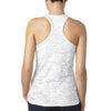 Next Level Women's White Burnout Racerback Tank