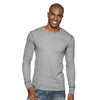 Next level Men's Heather Grey Blended Thermal Tee