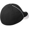 New Era 39THIRTY Black/White Contrast Piped BP Performance Cap