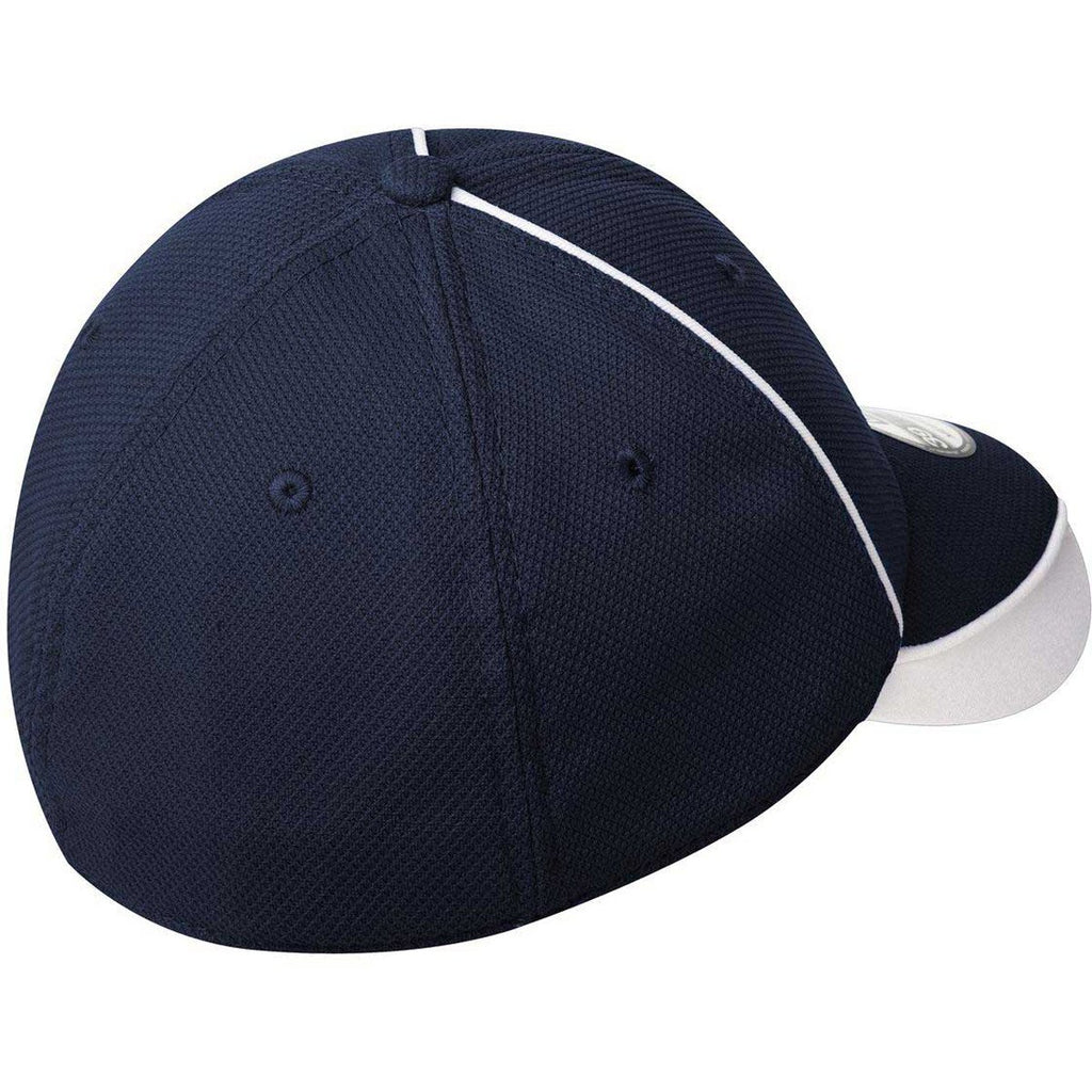 New Era 39THIRTY Deep Navy/White Contrast Piped BP Performance Cap