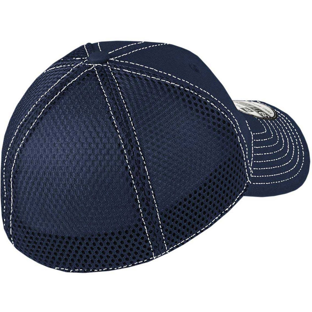 New Era 39THIRTY Deep Navy/White Stretch Mesh Contrast Stitch Cap