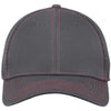 New Era 39THIRTY Graphite/Red Stretch Mesh Contrast Stitch Cap