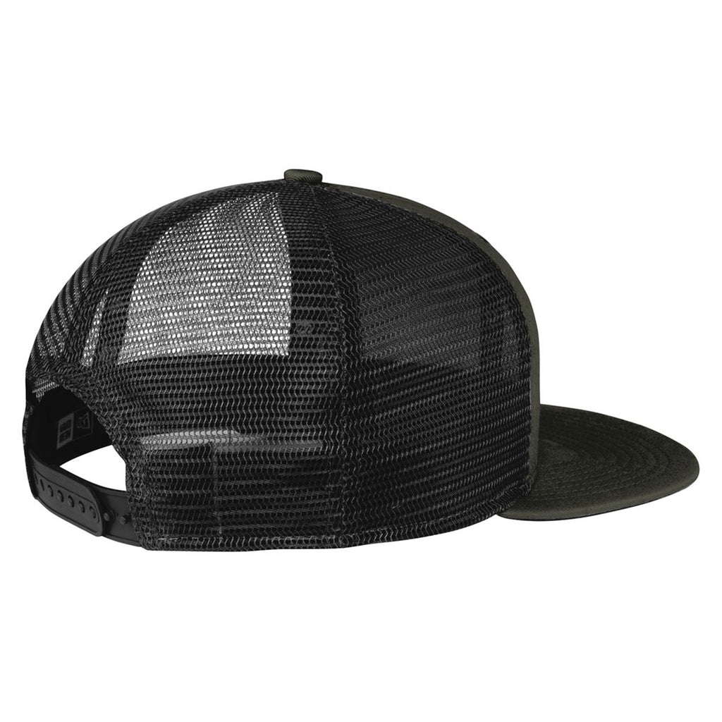 New Era Black Original Fit Snapback Trucker Cap