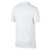 Nike Men's White/FLT Silver Breathe Polo