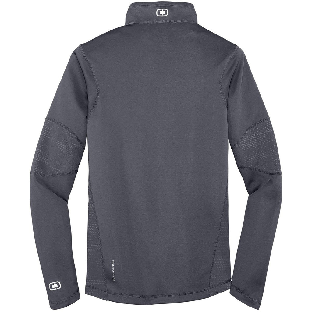 OGIO Men's Gear Grey Endurance Fulcrum Quarter-Zip