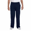 Champion Men's Navy Eco 9-Ounce Open-Bottom Fleece Pant with Pocket