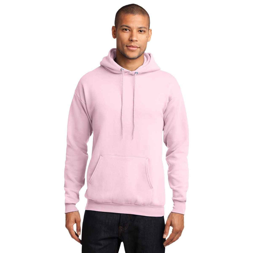 Port & Company Men's Pale Pink Core Fleece Pullover Hooded Sweatshirt