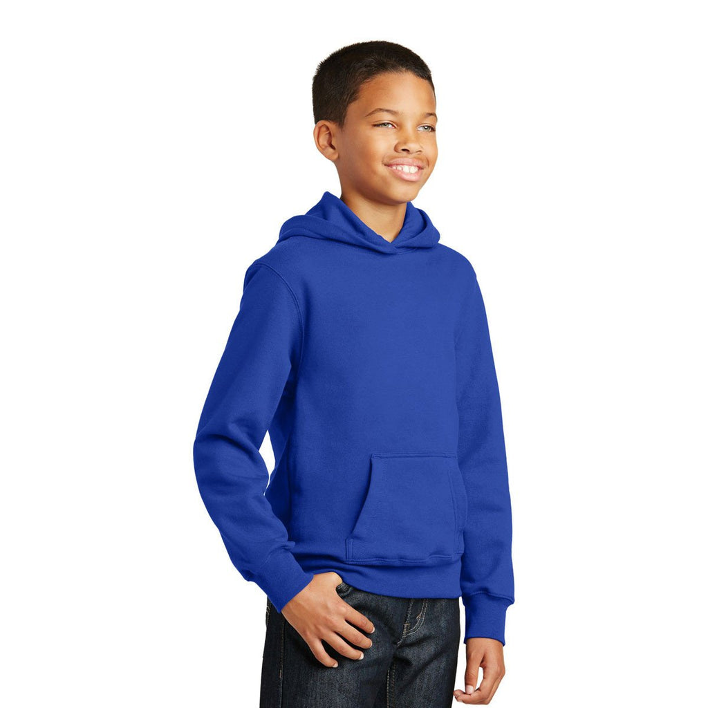 Port & Company Youth True Royal Fan Favorite Fleece Pullover Hooded Sweatshirt