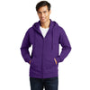 Port & Company Men's Team Purple Fan Favorite Fleece Full-Zip Hooded Sweatshirt
