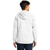 Port & Company Men's White Fan Favorite Fleece Full-Zip Hooded Sweatshirt