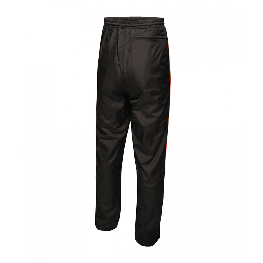 Regatta Activewear Men's Black/Classic Red Athens Contrast Tracksuit Pant