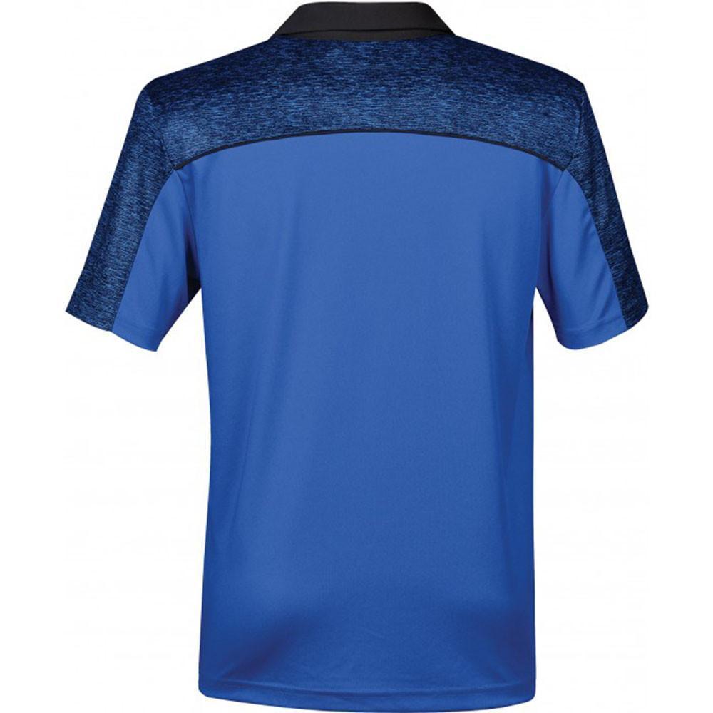 Stormtech Men's Azure Blue/Black Heather Silverback H2X-Dry Polo