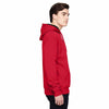 Champion Men's Sport Red/Athletic Heather for Team 365 Cotton Max 9.7-Ounce Pullover Hood