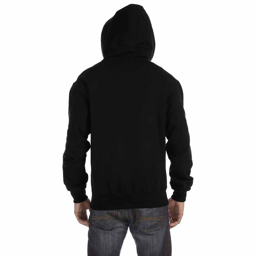 Champion Men's Black for Team 365 Cotton Max Fleece Quarter-Zip Hood