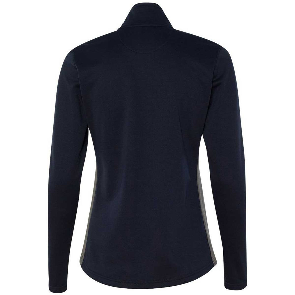 Champion Women's Navy/Stone Grey Performance 5.4-Ounce Colorblock Full-Zip Jacket