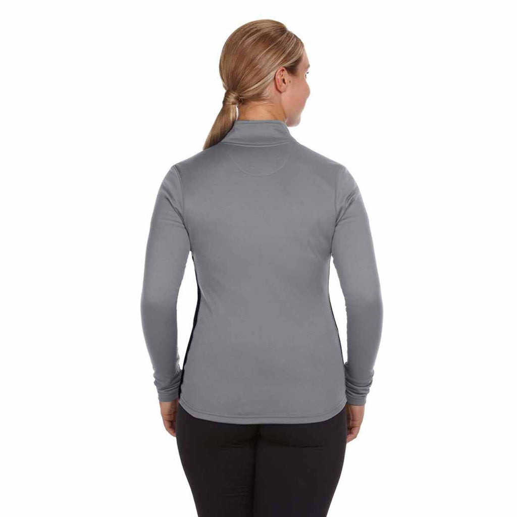 Champion Women's Stone Grey/Black Performance 5.4-Ounce Colorblock Full-Zip Jacket