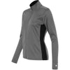 Champion Women's Stone Grey/Black Performance 5.4-Ounce Colorblock Full-Zip Jacket