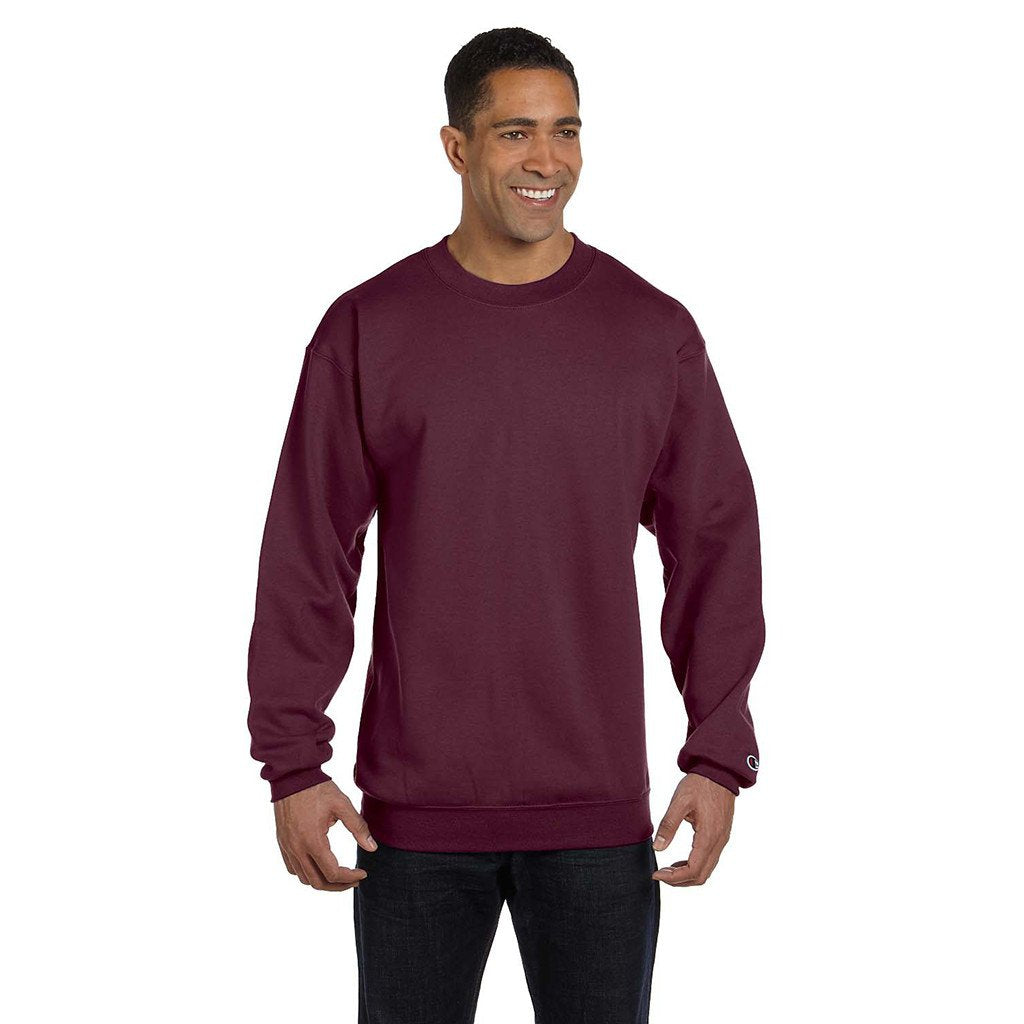 Champion Men's Maroon Crewneck Sweatshirt