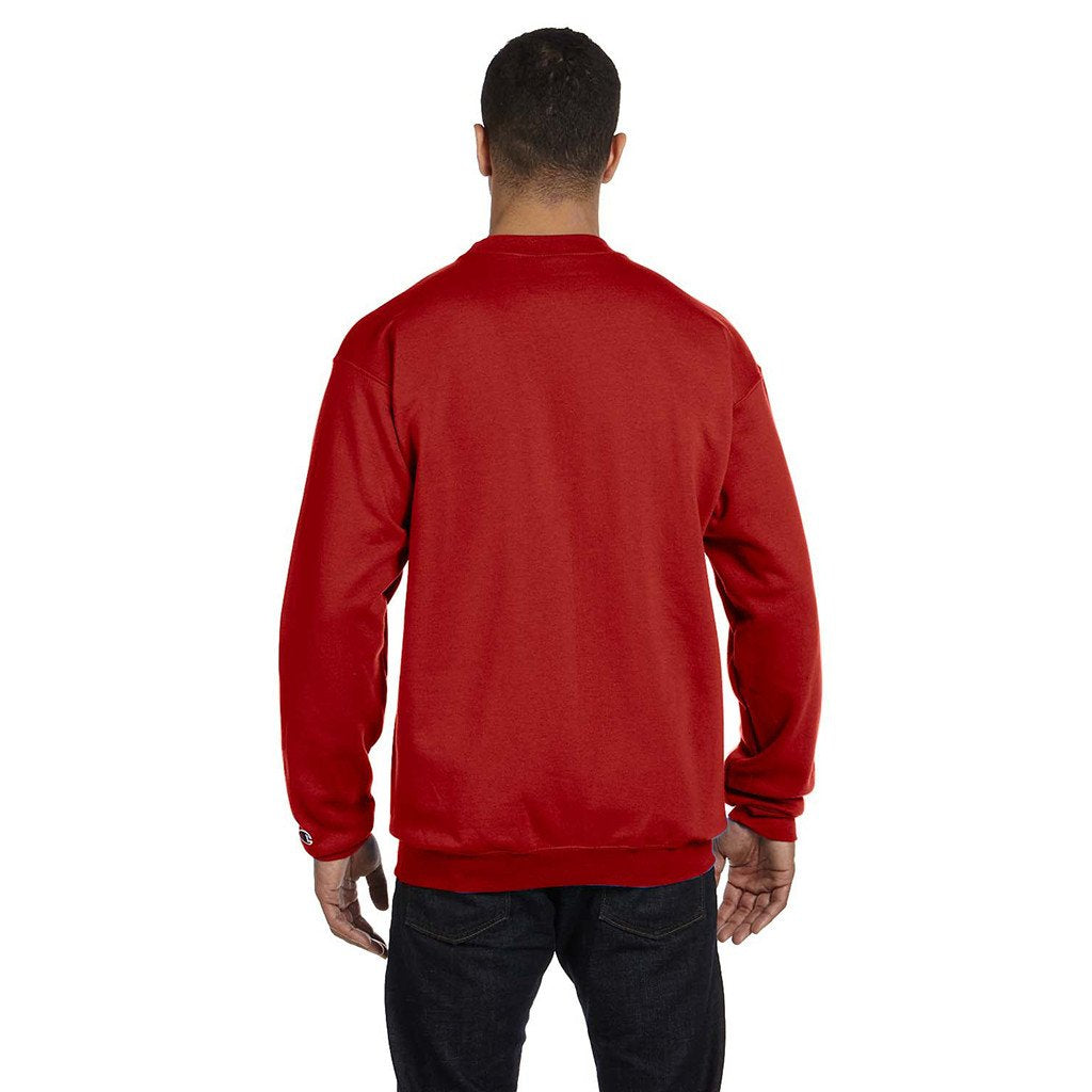 Champion Men's Scarlet Red Crewneck Sweatshirt