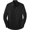 port-authority-black-twill-shirt