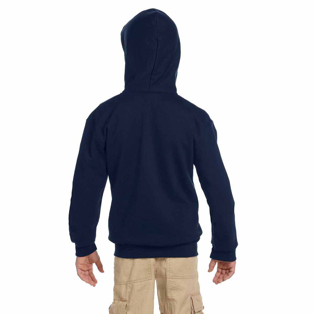 Champion Youth Navy Eco 9-Ounce Full-Zip Hood