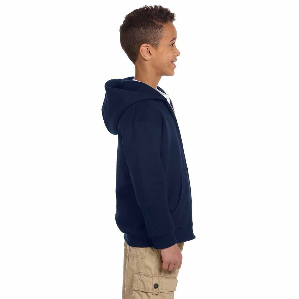 Champion Youth Navy Eco 9-Ounce Full-Zip Hood