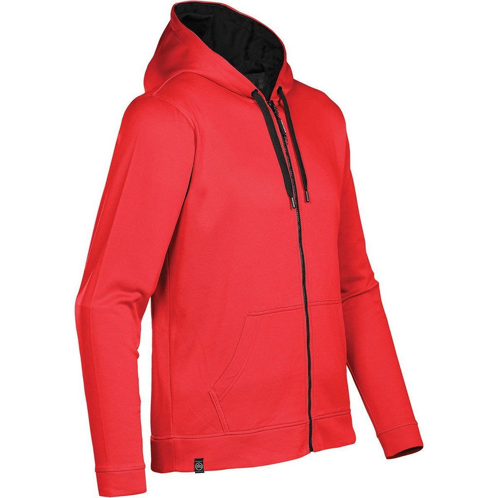 Stormtech Men's Scarlet/Black Atlantis Full Zip Fleece Hoody