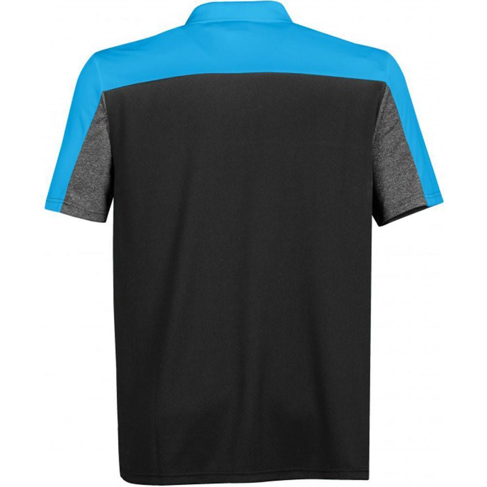 Stormtech Men's Electric Blue/Carbon Heather Reef Polo