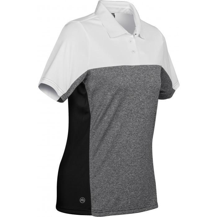 Stormtech Women's White/Carbon Heather Reef Polo