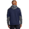 Sport-Tek Men's True Navy/Navy Sport-Wick Mineral Freeze Fleece Colorblock Hooded Pullover