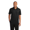st690-sport-tek-black-textured-polo