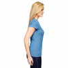Champion Women's Sport Light Blue for Team 365 Vapor Cotton Short-Sleeve V-Neck