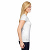 Champion Women's White Heather for Team 365 Vapor Cotton Short-Sleeve V-Neck